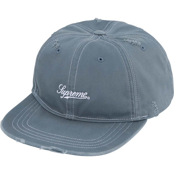 SUPREME DISTRESSED SCRIPT 6-PANEL