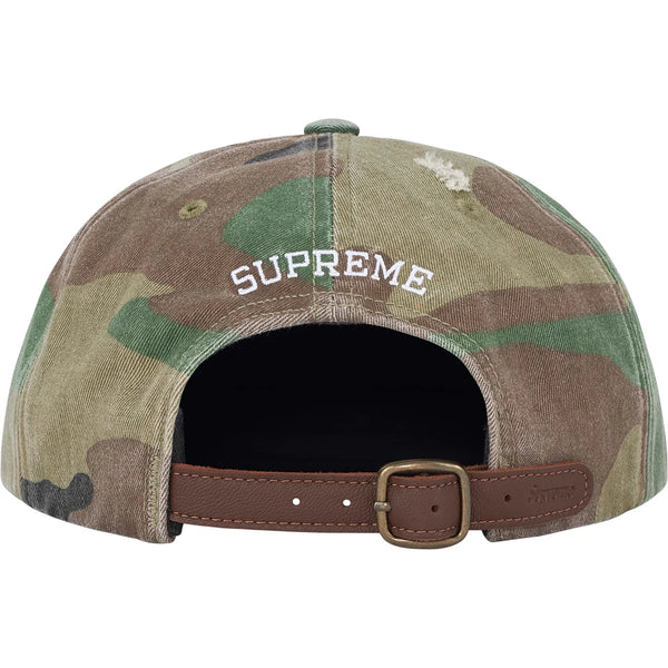 SUPREME DISTRESSED SCRIPT 6-PANEL