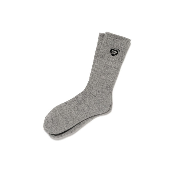 HUMAN MADE PILE SOCKS(BLACK HEART)