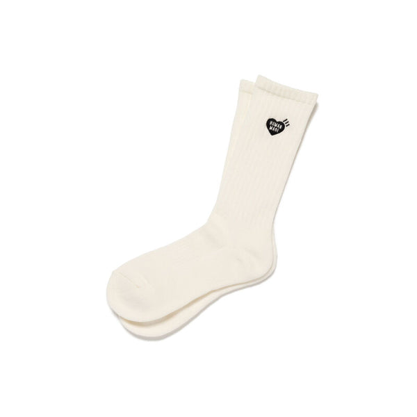 HUMAN MADE PILE SOCKS(BLACK HEART)
