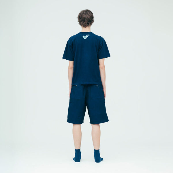 HUMAN MADE NINGENSEI AIZOME HEART T-SHIRT HM31CS070