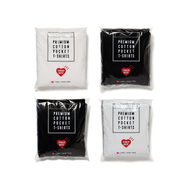HUMAN MADE 3-PACK POCKET T-SHIRT SET HM00CS004