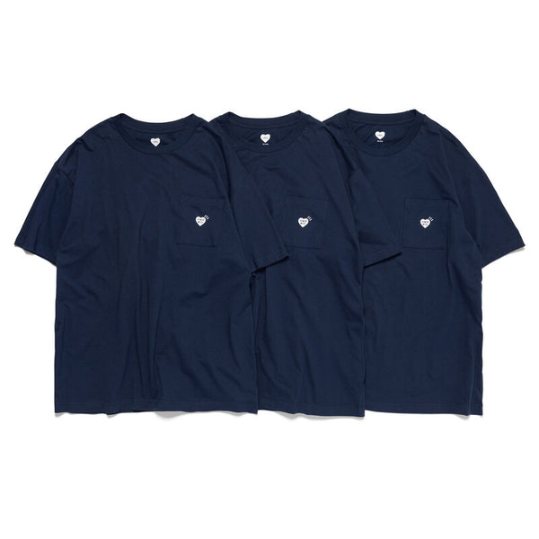 HUMAN MADE 3-PACK POCKET T-SHIRT SET HM00CS004