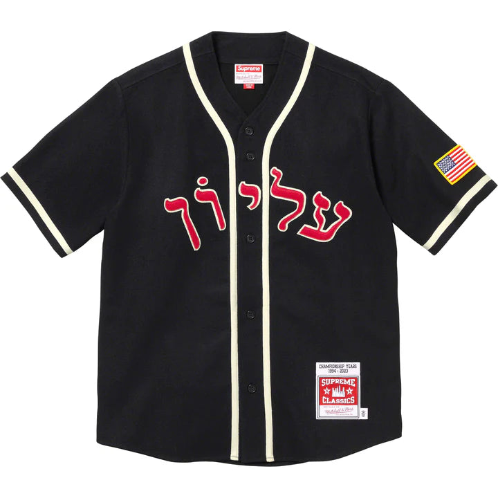 ウェア Supreme / Mitchell & Ness Wool Baseball SUPREME MITCHELL NESS WOOL BASEBALL JERSEY – Trade Point_HK
