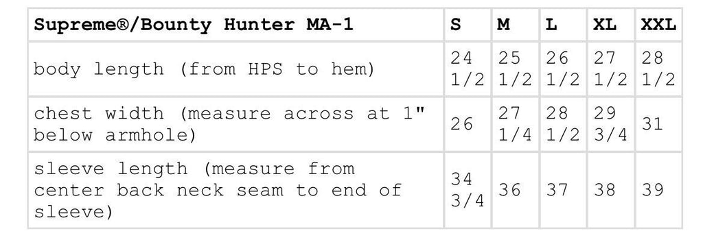 SUPREME BOUNTY HUNTER MA-1 – Trade Point_HK