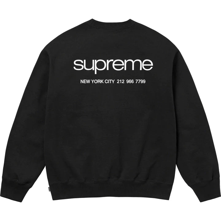 Supreme Nyc Crewneck Black M