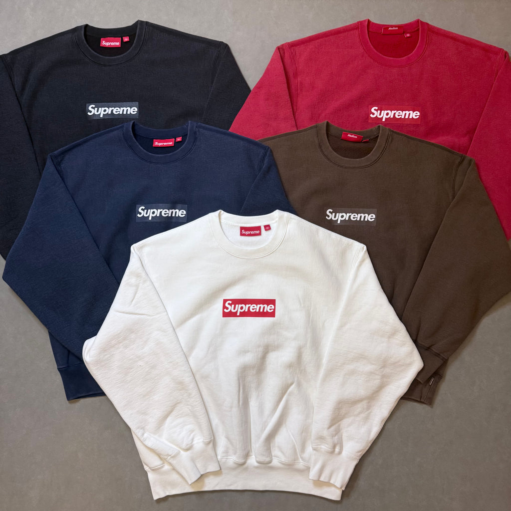 SUPREME WASHED BOX LOGO CREWNECK – Trade Point_HK SUPREME WASHED BOX LOGO CREWNECK – Trade Point_HK