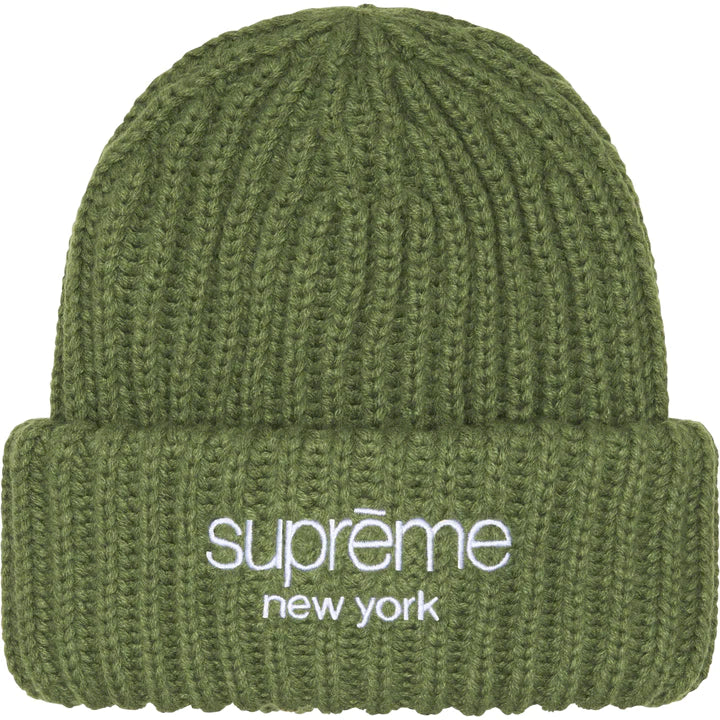 SUPREME CLASSIC LOGO CHUNKY RIBBER BEANIE Trade Point HK