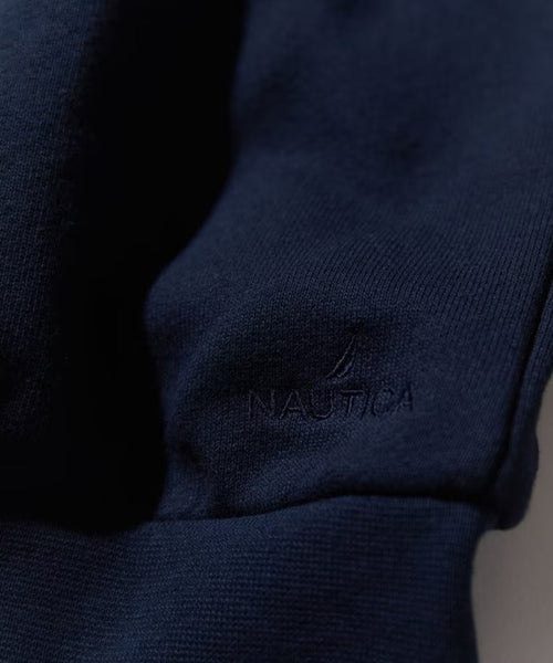 [PRE ORDER]-NAUTICA JP Felt Patch Arch Logo Crewneck Sweatshirt
