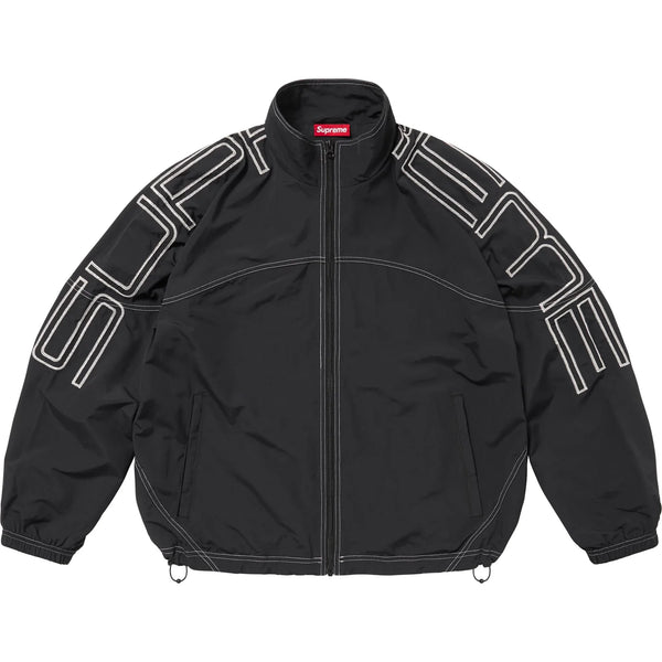 SUPREME SPELLOUT EMBROIDERED TRACK JACKET