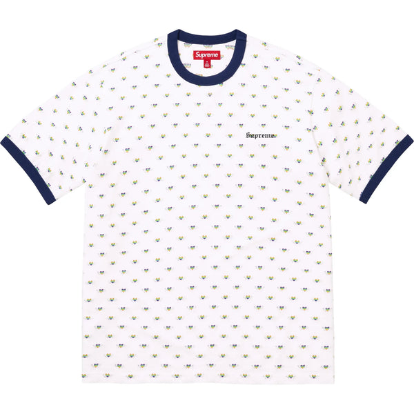 SUPREME HEARTS INTARSIA RINGER TEE