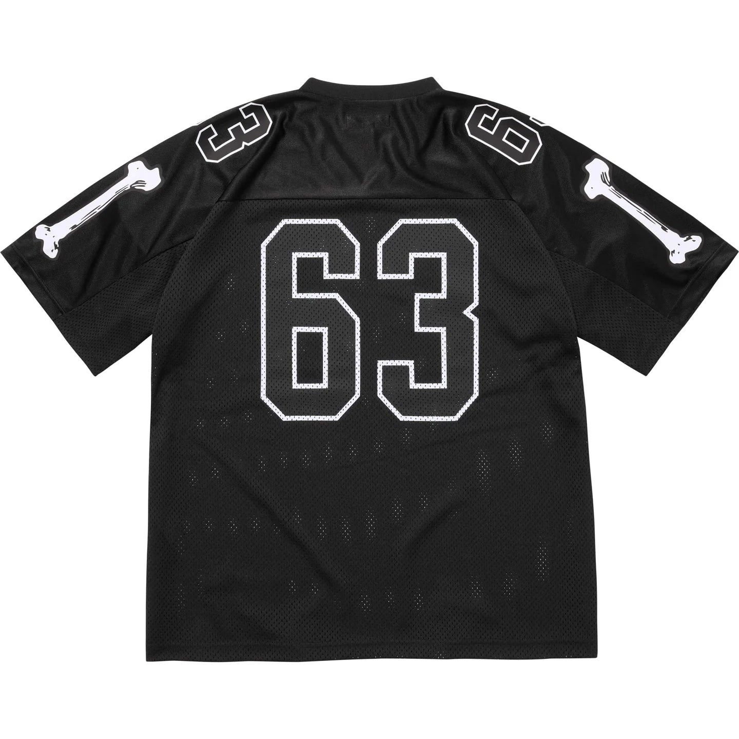 Supreme Bones Football Jersey 黒 M Supreme Bones Black Football Jersey | FW25KN15-BLACK