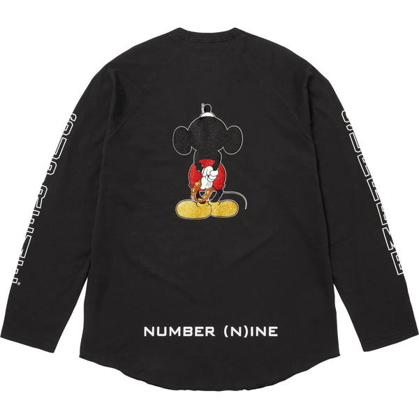 SUPREME NUMBER (N)INE MICKEY MOUSE RAGLAN L/S TOP