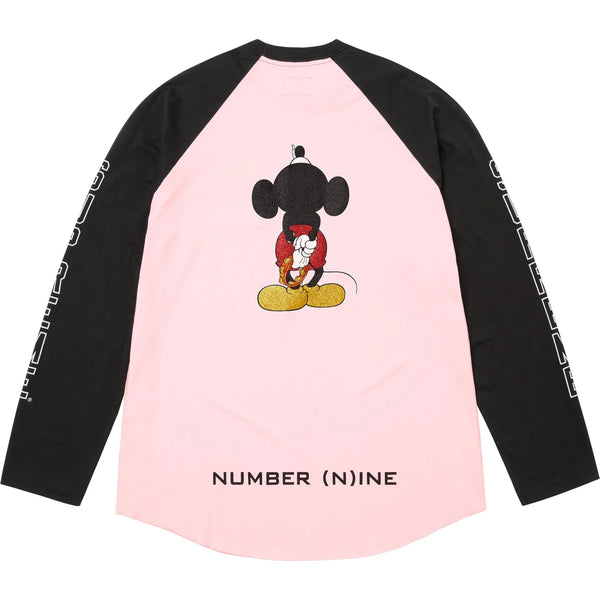 SUPREME NUMBER (N)INE MICKEY MOUSE RAGLAN L/S TOP