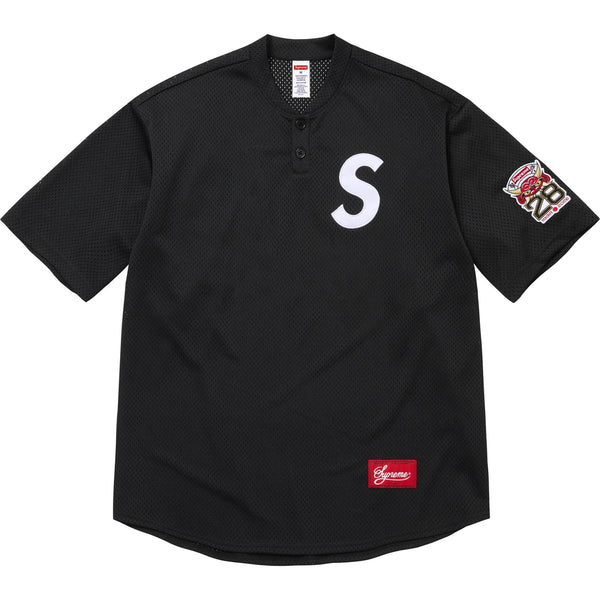 SUPREME SHOP S LOGO BASEBALL HENLEY
