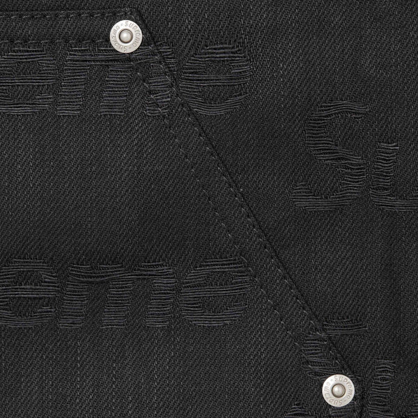 SUPREME JACQUARD LOGOS DOUBLE KNEE DENIM JEAN