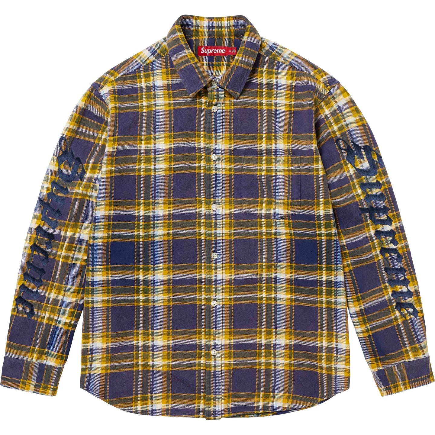 SUPREME OLD ENGLISH PLAID FLANNEL SHIRT – Trade Point_HK