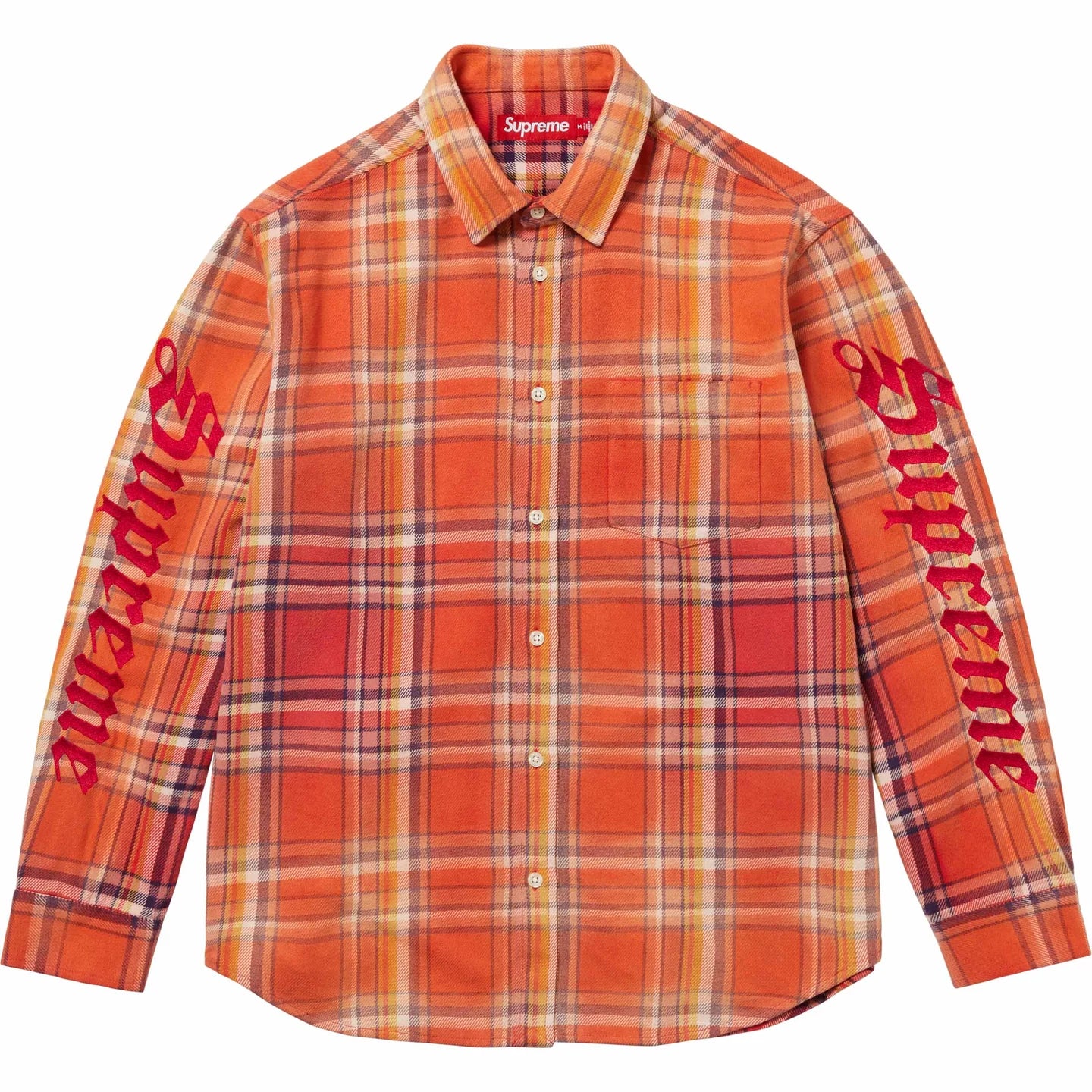 SUPREME OLD ENGLISH PLAID FLANNEL SHIRT – Trade Point_HK