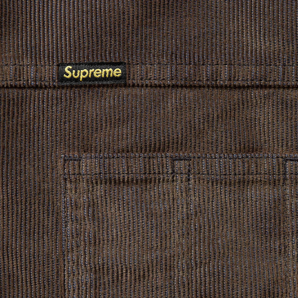 SUPREME WASHED CORDUROY SHIRT