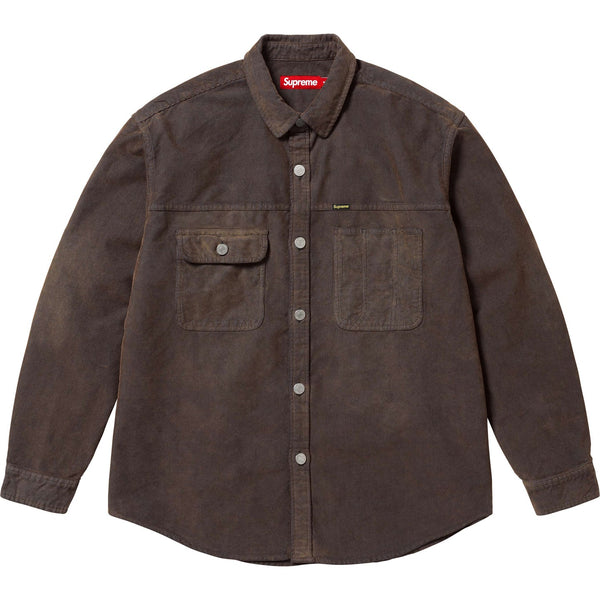 SUPREME WASHED CORDUROY SHIRT
