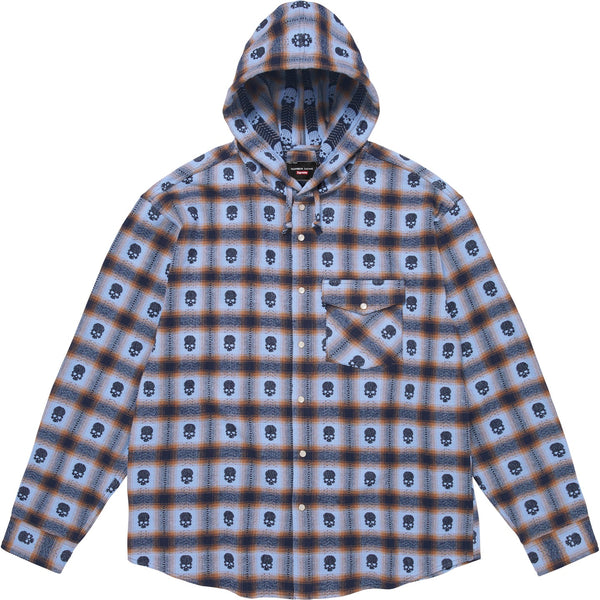 SUPREME NUMBER (N)INE HOODED FLANNEL SHIRT