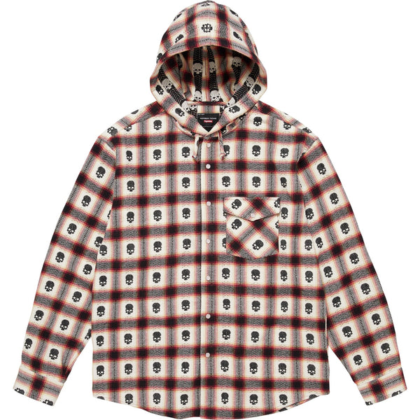 SUPREME NUMBER (N)INE HOODED FLANNEL SHIRT