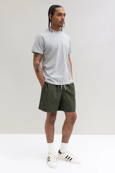 [PRE ORDER]-JJJJOUND CAMPER SHORT "DARK GREEN" SS25