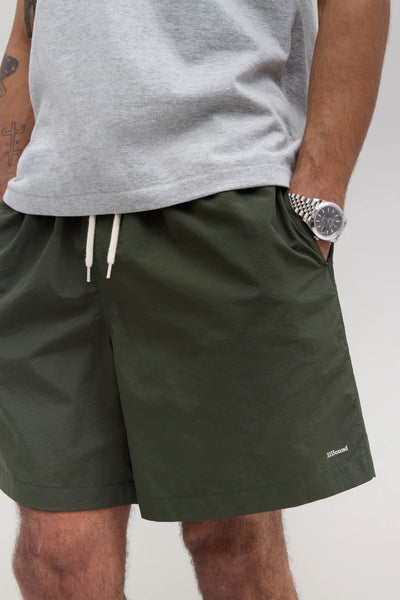 [PRE ORDER]-JJJJOUND CAMPER SHORT "DARK GREEN" SS25
