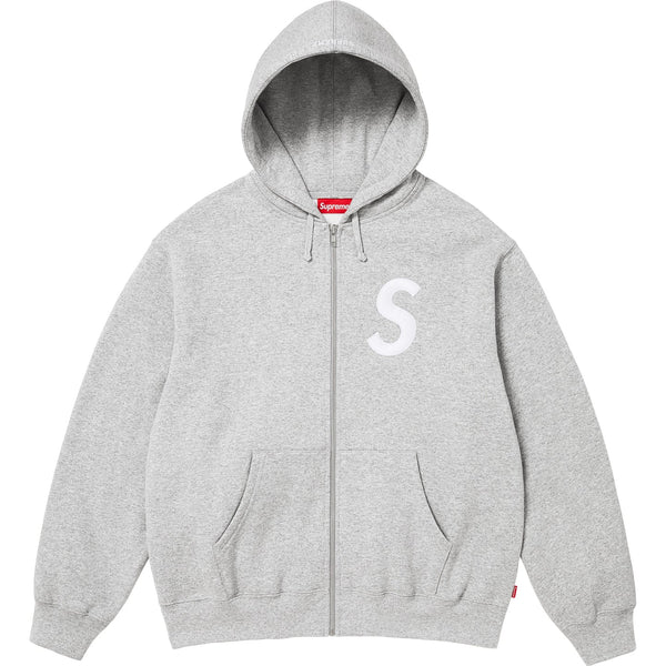 SUPREME S LOGO ZIP UP HOODED SWEATSHIRT FW25