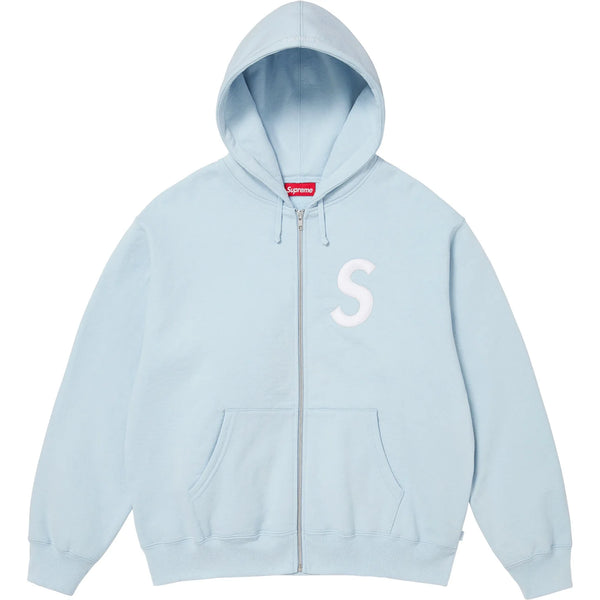 SUPREME S LOGO ZIP UP HOODED SWEATSHIRT FW25
