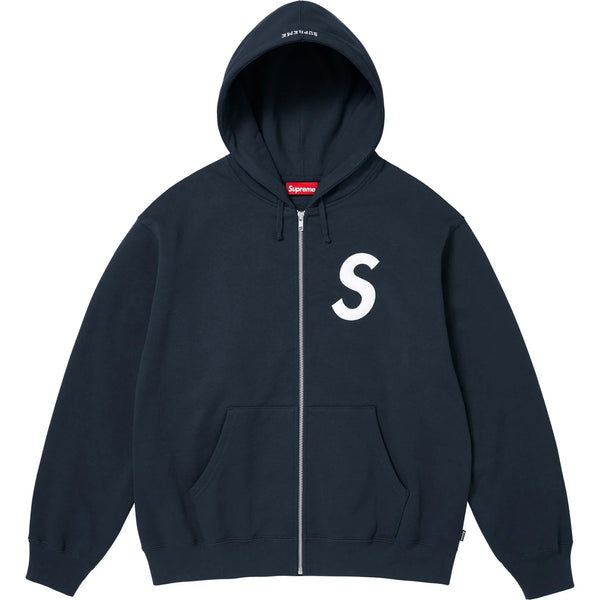 SUPREME S LOGO ZIP UP HOODED SWEATSHIRT FW25