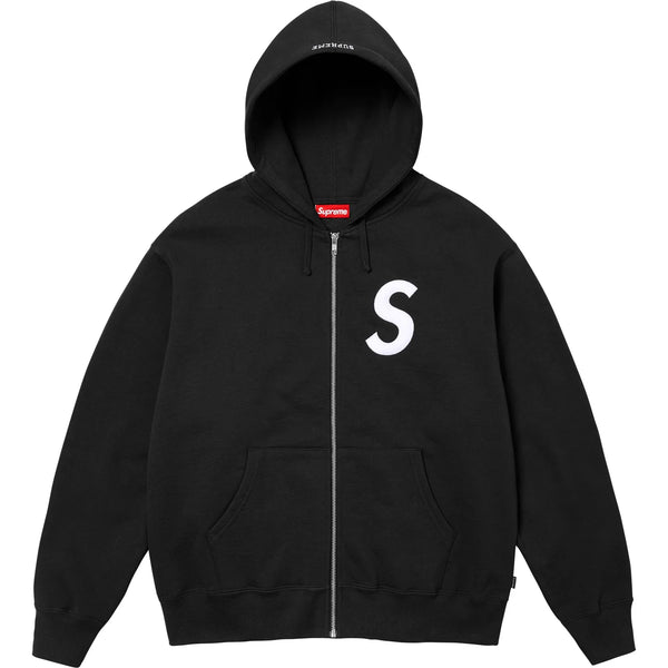 SUPREME S LOGO ZIP UP HOODED SWEATSHIRT