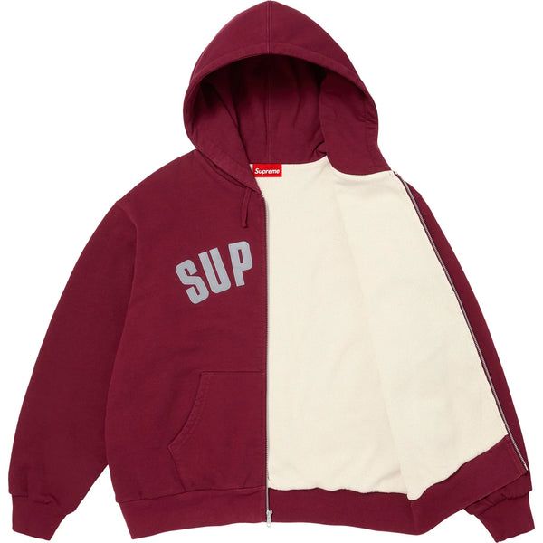 SUPREME ARC THERMAL LINED ZIP UP HOODED SWEATSHIRT