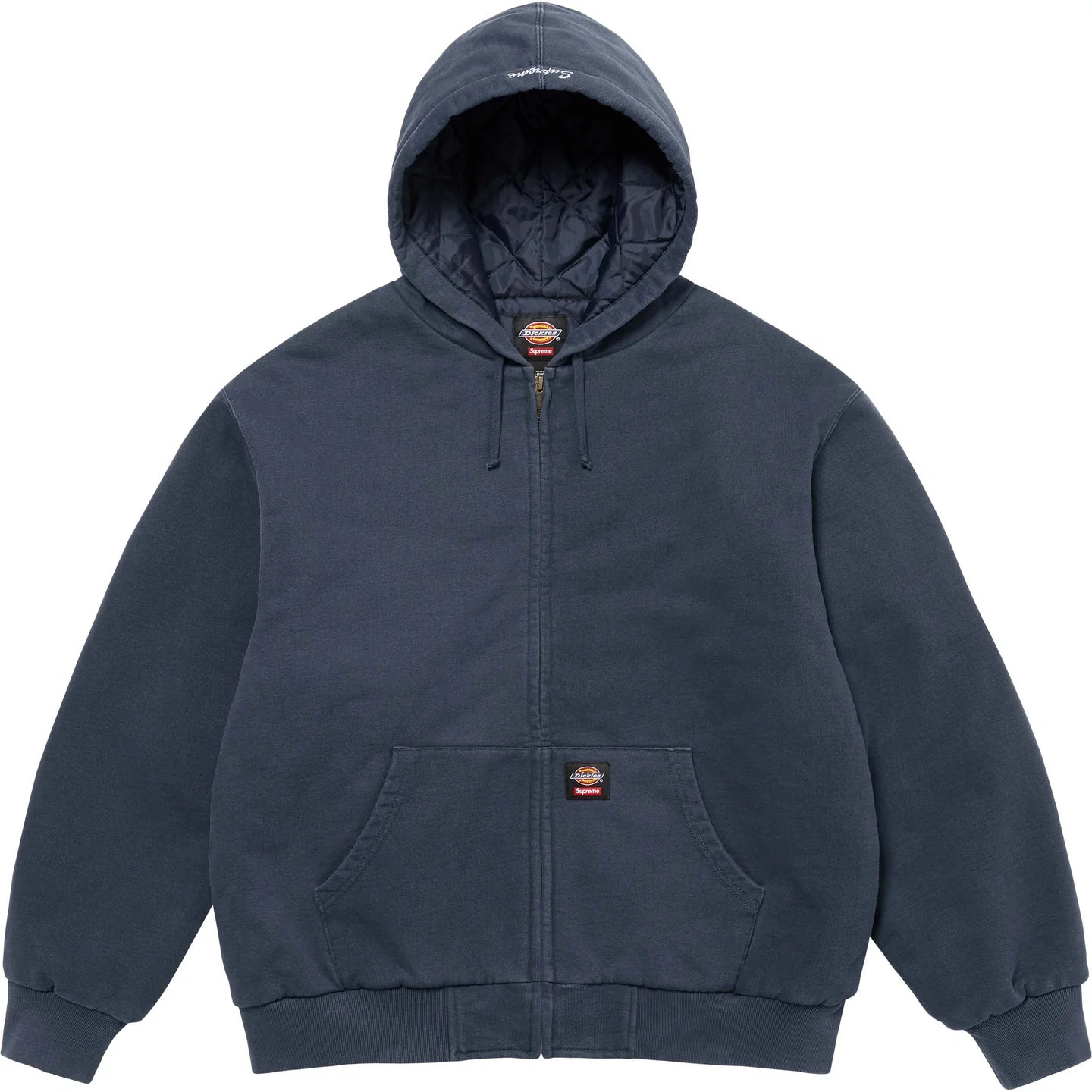 SUPREME DICKIES QUILTED LINED ZIP UP HOODED SWEATSHIRT – Trade