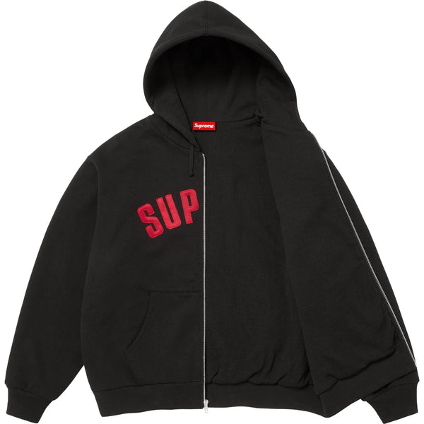 SUPREME ARC THERMAL LINED ZIP UP HOODED SWEATSHIRT