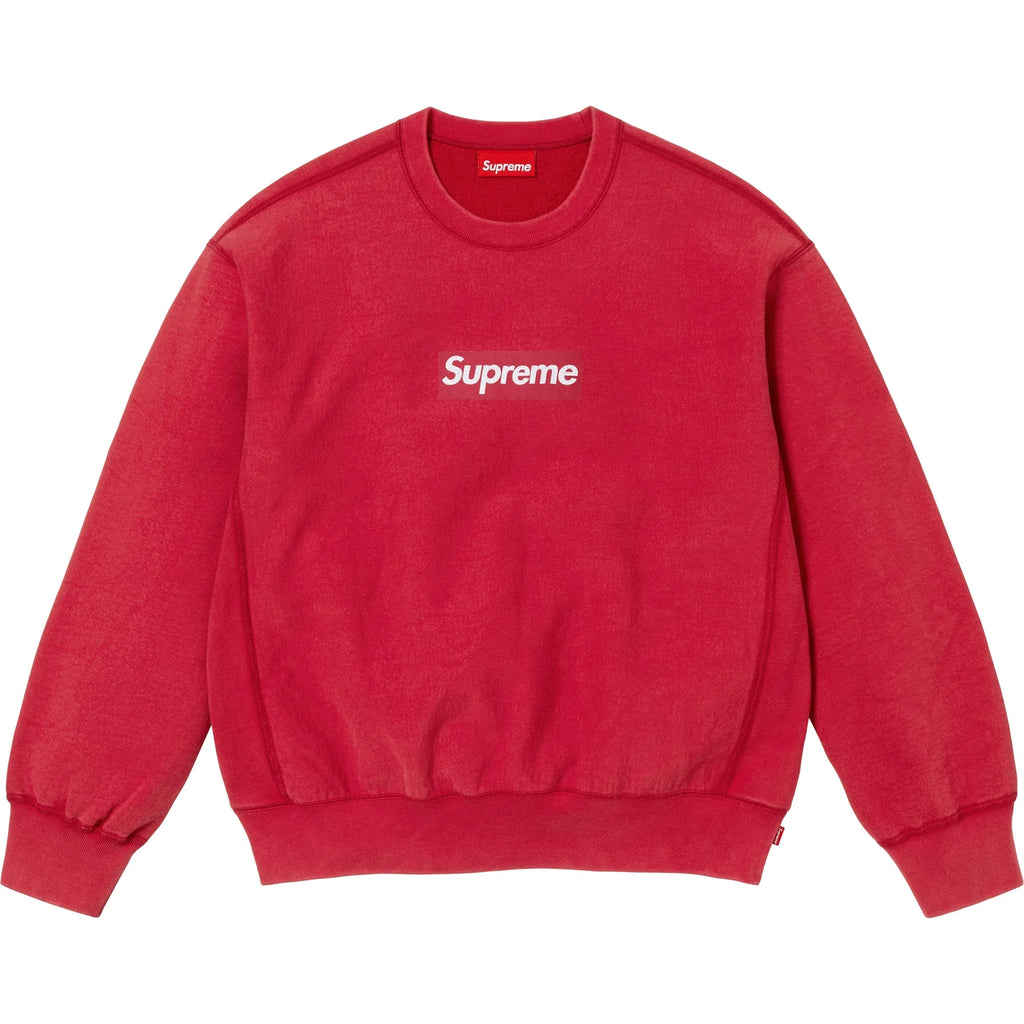 SUPREME WASHED BOX LOGO CREWNECK – Trade Point_HK SUPREME WASHED BOX LOGO CREWNECK – Trade Point_HK