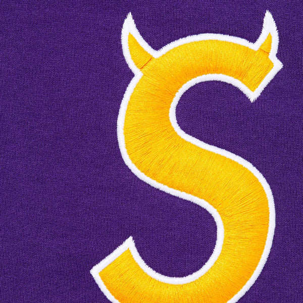 SUPREME DEVIL S LOGO ZIP UP HOODED SWEATSHIRT