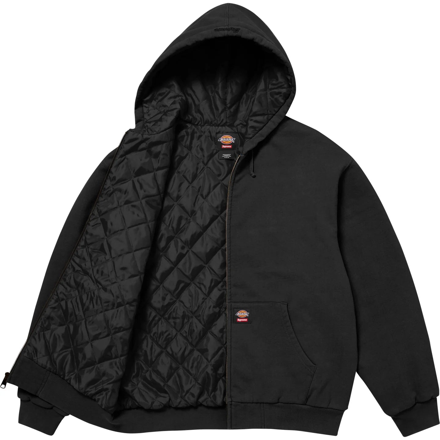 トップス Supreme Dickies Zip Up Hooded Sweatshirt SUPREME DICKIES QUILTED LINED ZIP UP HOODED SWEATSHIRT – Trade