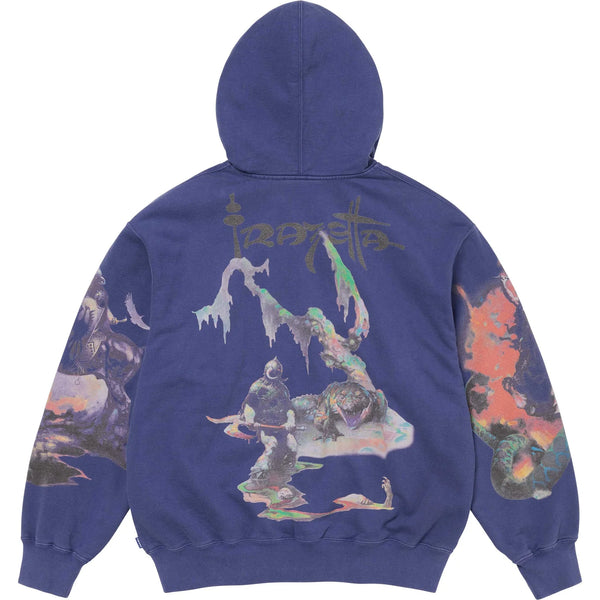 SUPREME FRANK FRAZETTA ZIP UP HOODED SWEATSHIRT