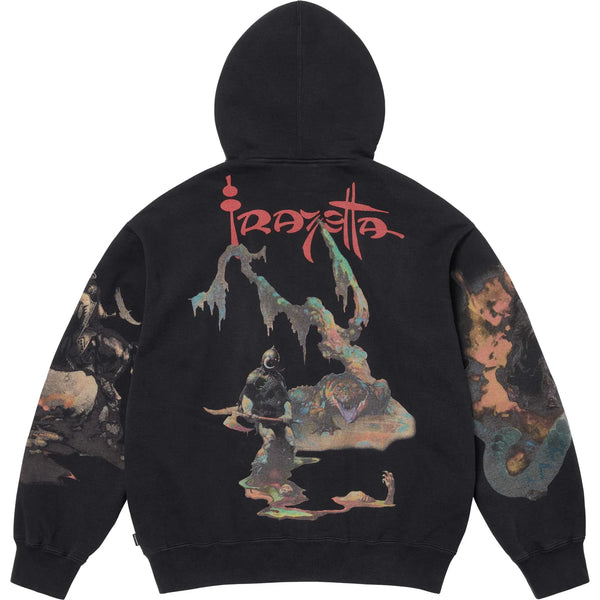 SUPREME FRANK FRAZETTA ZIP UP HOODED SWEATSHIRT