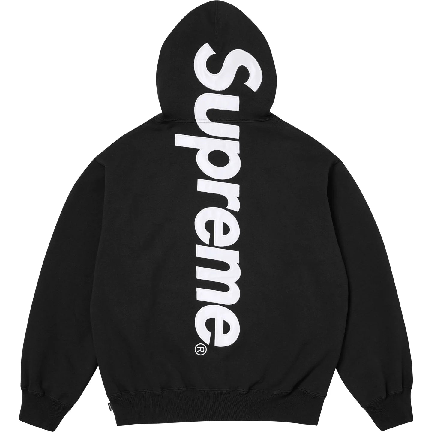 SUPREME SATIN APPLIQUE HOODED SWEATSHIRT FW25