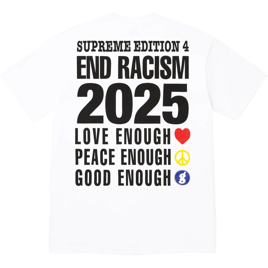 Supreme GOODENOUGH End Racism Tee Black Men's - SS25 - US