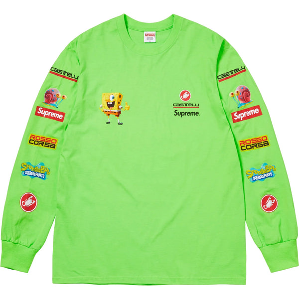 SUPREME SPONGEBOB SQUAREPANTS CASTELLI RACING L/S TEE