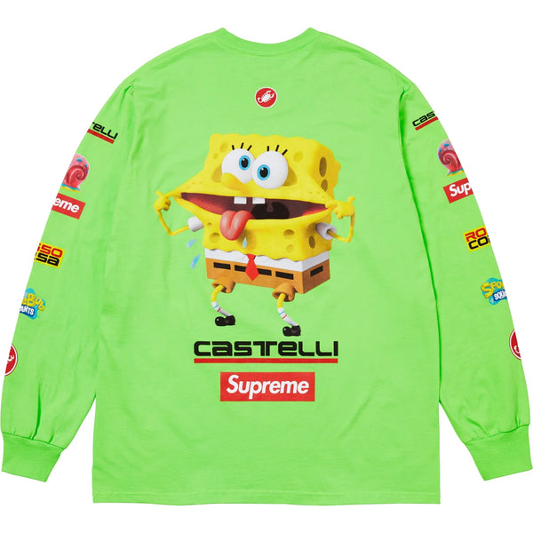 SUPREME SPONGEBOB SQUAREPANTS CASTELLI RACING L/S TEE