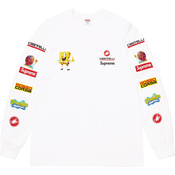 SUPREME SPONGEBOB SQUAREPANTS CASTELLI RACING L/S TEE
