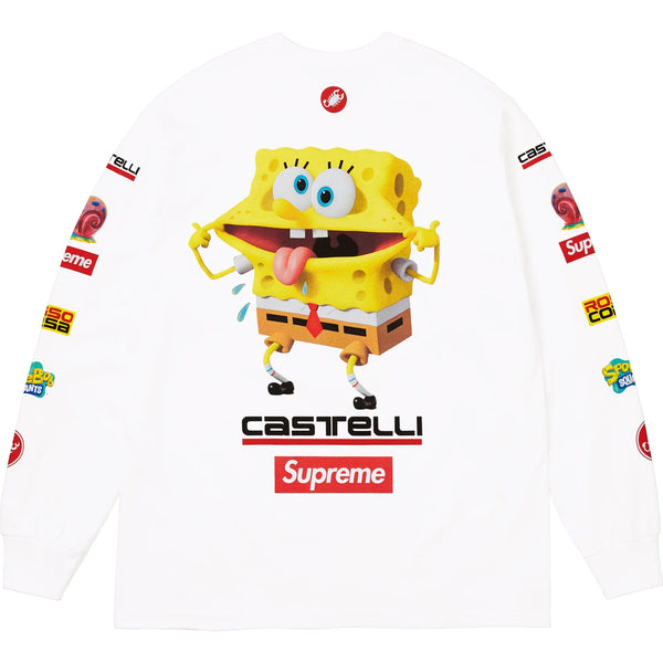 SUPREME SPONGEBOB SQUAREPANTS CASTELLI RACING L/S TEE