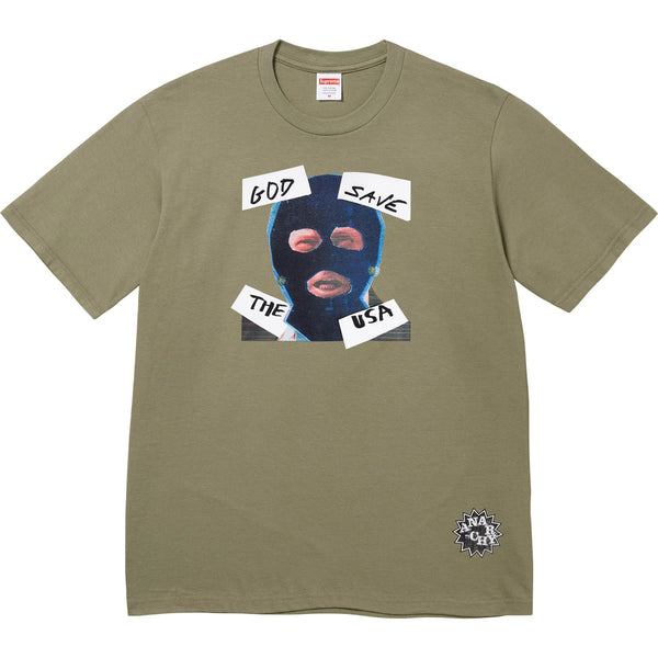 SUPREME GOD SAVE US TEE