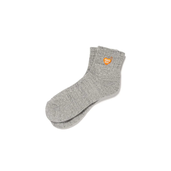 HUMAN MADE SHORT PILE SOCKS(ORANGE HEART)