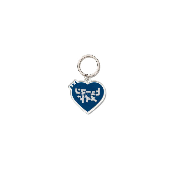 HUMAN MADE KEIKO SOOTOME HEART KEYRING NAVY