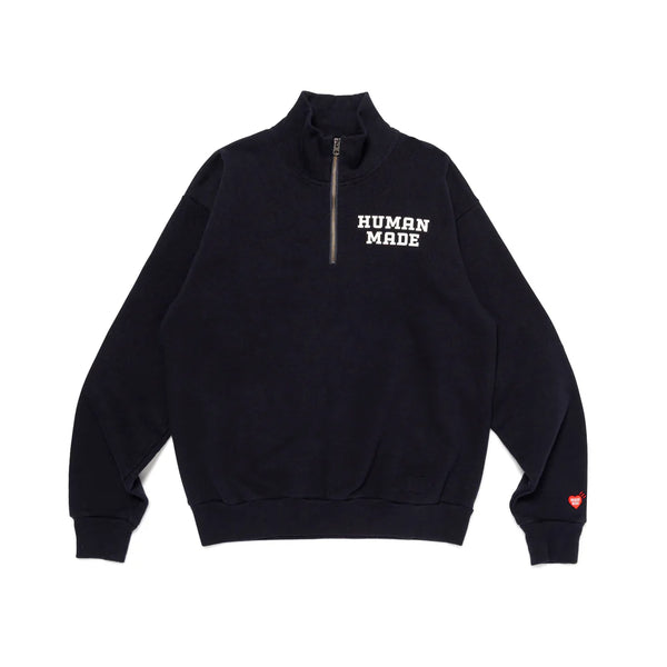 HUMAN MADE HALF-ZIP SWEATSHIRT HM30CS010